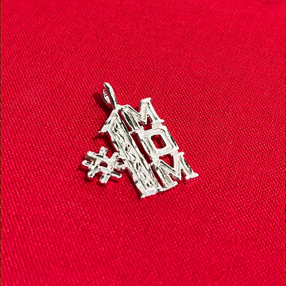 .925 Silver #1 Mom Pendant